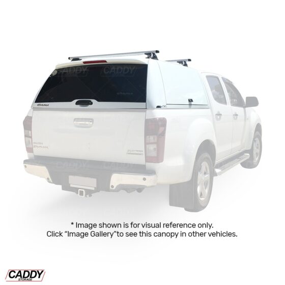 To Suit Holden Colorado Dual Cab (2012-2020) Side Lift Up Solid Doors – CMX Canopy - Image 4