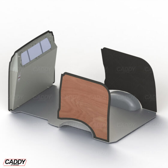 Plywood With Carpet Wall Panelling To Suit Toyota Hiace LWB (05/2019+) - Image 5