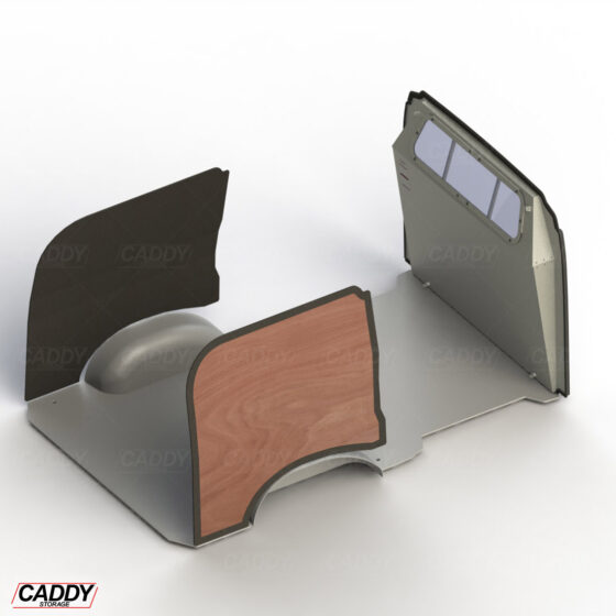 Renault Trafic LWB (03/2015+) - 6mm Plywood & Carpet Wall Panelling
