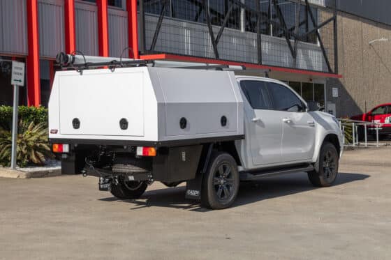 Dual Cab Service Body - 1900mm W / 860mm H - White Ripple - Image 2