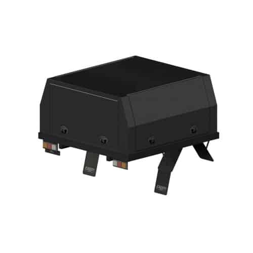 Dual Cab Service Body - 1900mm W / 1000mm H - Black Ripple
