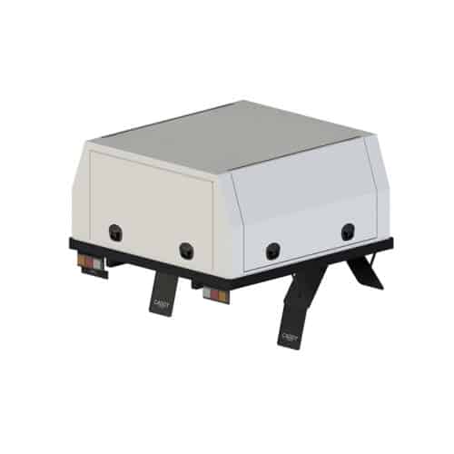 Dual Cab Service Body - 1900mm W / 1000mm H - White Ripple
