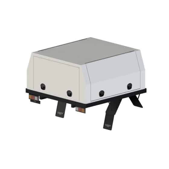 Extra Cab Service Body - 1900mm W / 860mm H - White Ripple