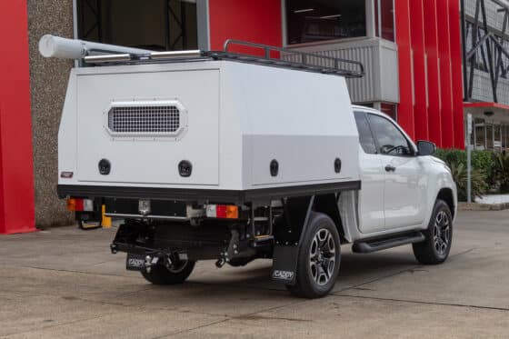 Extra Cab Service Body - 1820mm W / 1000mm H - Ripple White - Image 2