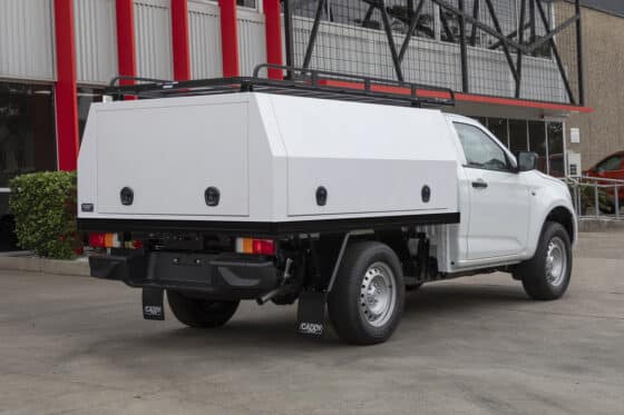 Single Cab Service Body - 1900mm W / 0860mm H - White Ripple - Image 2