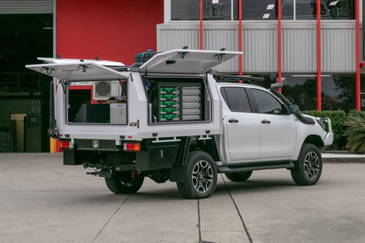 Toyota Hilux Dual cab specialised fit out for bash to bash charity event